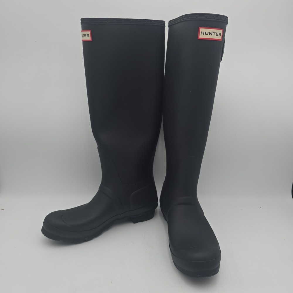 Hunter Original Tall Matte Black Rain Boots Size US 8 / EU 39 / UK 6 - Picture 2 of 13